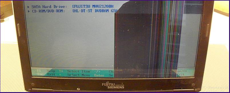 Fujitsu Amilo Display gebrochen