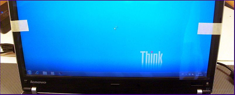 Lenovo Thinkpad Edge Bildschirm wurde repariert.