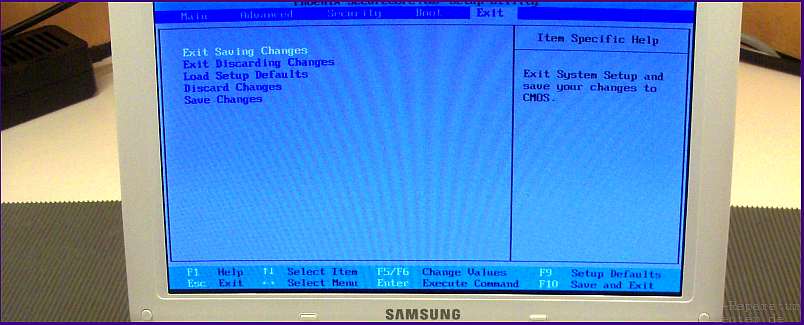 Netbook-Bildschirm im Samsung wurde repariert
